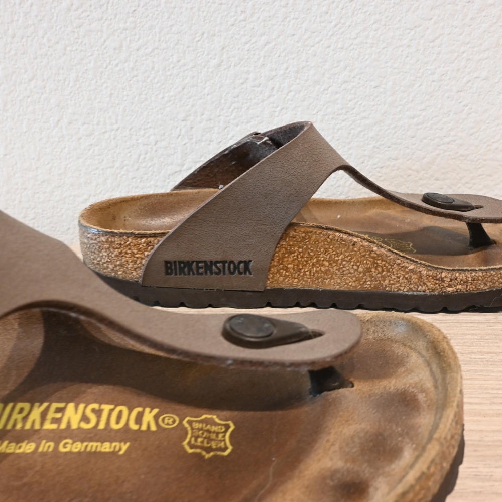 Birkenstock Gizeh Brown Thong Sandals EU 36 US 5 - 5.5 Regular Birko-Flor - Picture 4 of 6